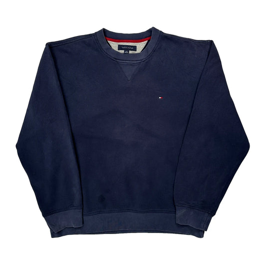 Tommy Hilfiger Sweatshirt - Large Navy Cotton