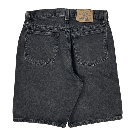 Wrangler Denim Shorts - 29W 9L Black Cotton