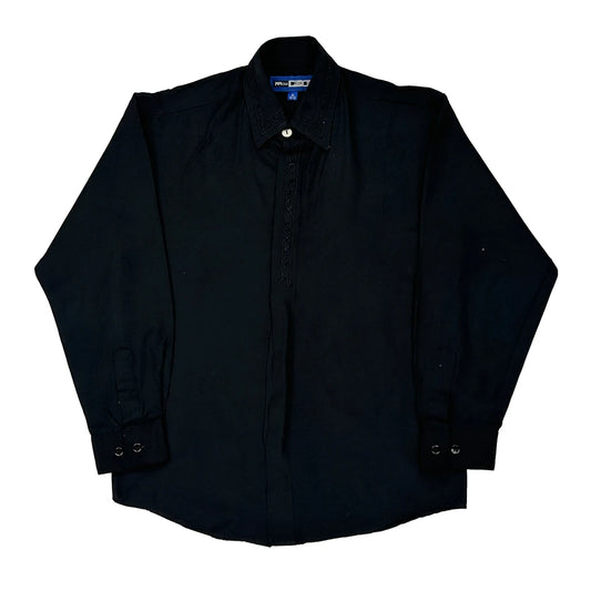 Age 10-12 Mosa Shirt - Medium Black Polyester