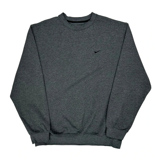 Nike Sweatshirt - Large Grey Cotton
