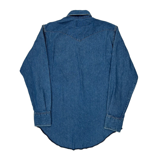Wrangler Denim Shirt - Medium Blue Cotton