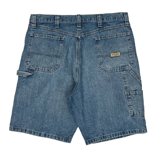 Vintage Wrangler Carpenter Shorts - 36W 11L Blue Denim