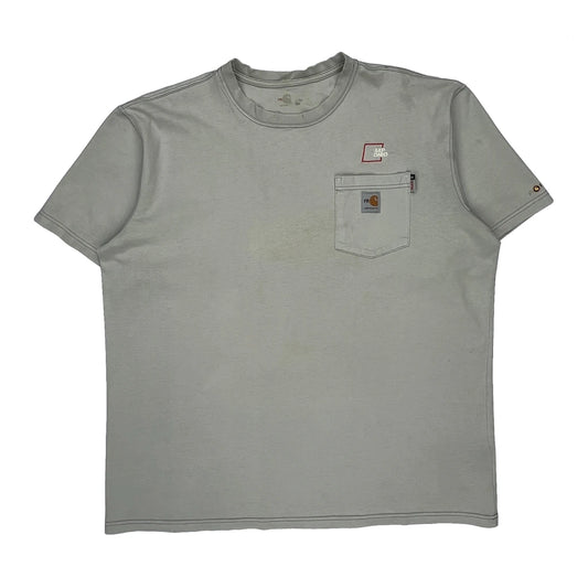 Carhartt T-Shirt - XL Grey Cotton