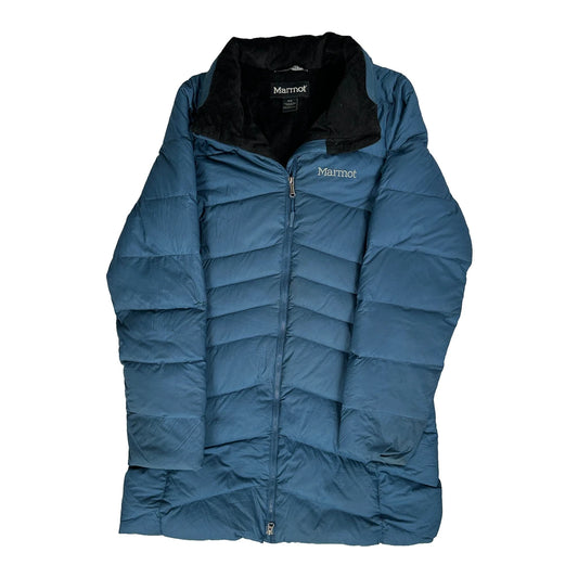 Vintage Marmot Puffer - Medium Blue Polyester