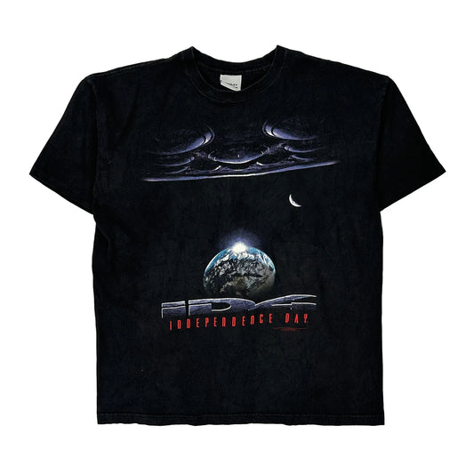 Independence Day 1996 Stanley Desantis Single Stitch T-Shirt - XL Black Cotton