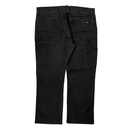 Dickies Carpenter Trousers - 38W 29L Black Cotton