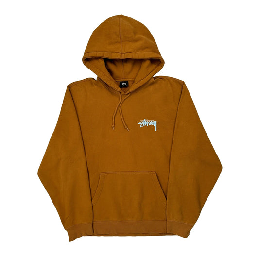 Peace And Love Stussy Hoodie - Large Brown Cotton