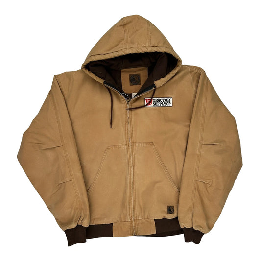 Tractor Supply Co Patch Berne Workwear Jacket - 2XL Brown Cotton