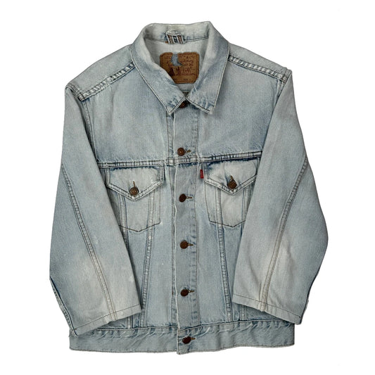 Vintage Levis Denim Jacket - Large Light Wash Denim