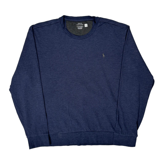 Vintage Polo By Ralph Lauren Sweatshirt - XL Blue Cotton