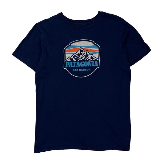 Patagonia Slim Fit T-Shirt - Medium Navy Cotton