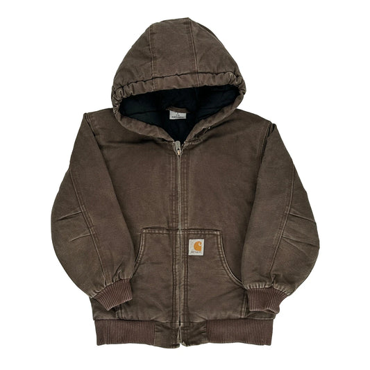 Age 7-8 Carhartt Jacket - Small Brown Cotton