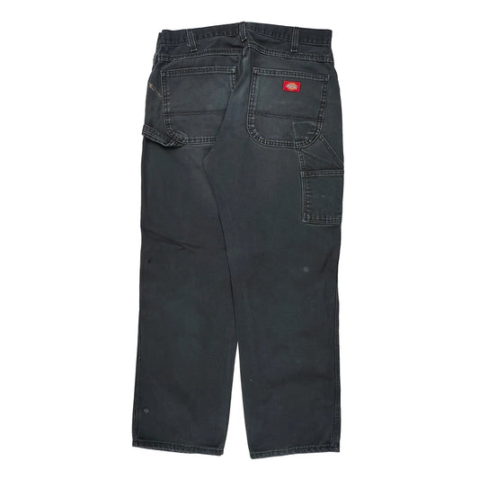 Dickies Carpenter Trousers - 32W 30L Black Cotton
