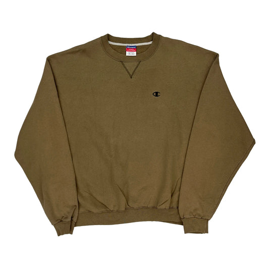 Champion Sweatshirt - XL Brown Cotton Blend