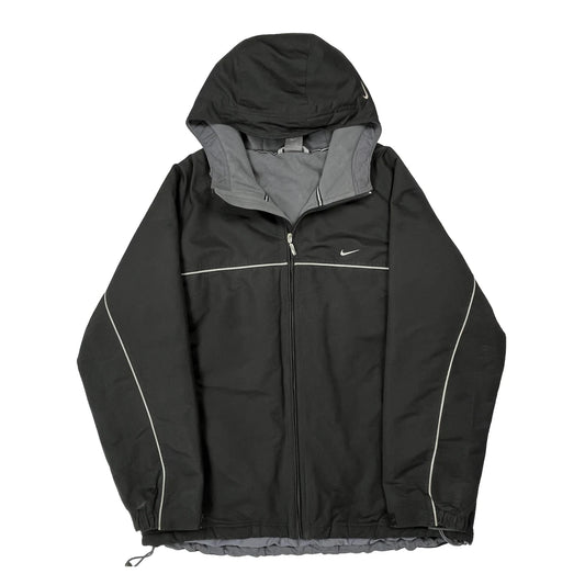 Vintage Nike Windbreaker - XL Black Polyester