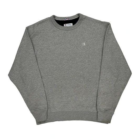 Champion Sweatshirt - Large Grey Cotton Blend