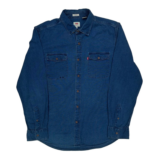 Levis Slim Fit Denim Shirt - XL Blue Cotton
