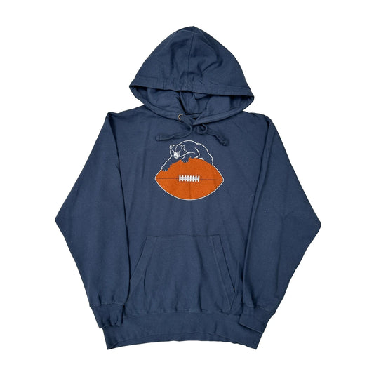 Vintage Chicago Bears Nfl Hoodie - Medium Blue Cotton