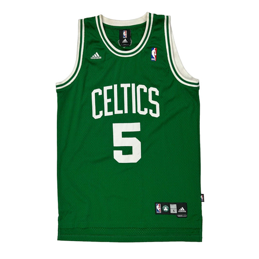 Boston Celtics Adidas Garnett Nba Jersey - Small Green Polyester