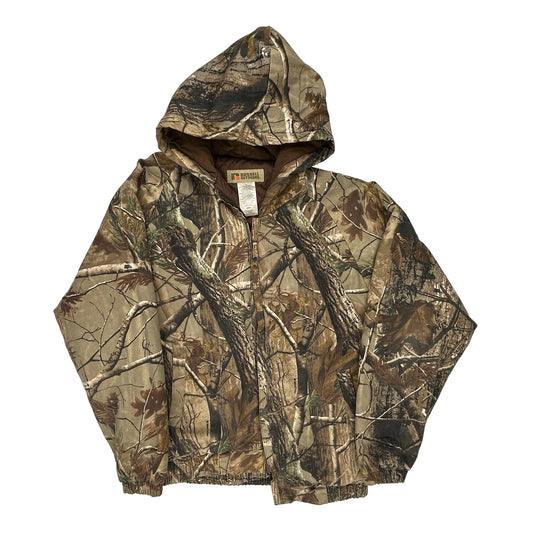 Russell Outdoors Jacket - Medium Camo Cotton Blend