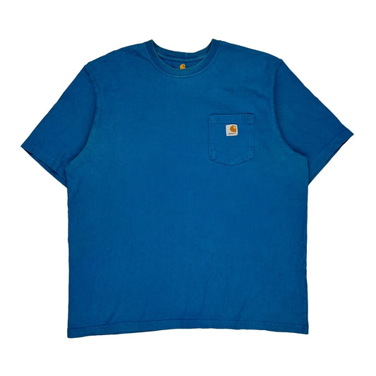 Carhartt T-Shirt - XL Blue Cotton