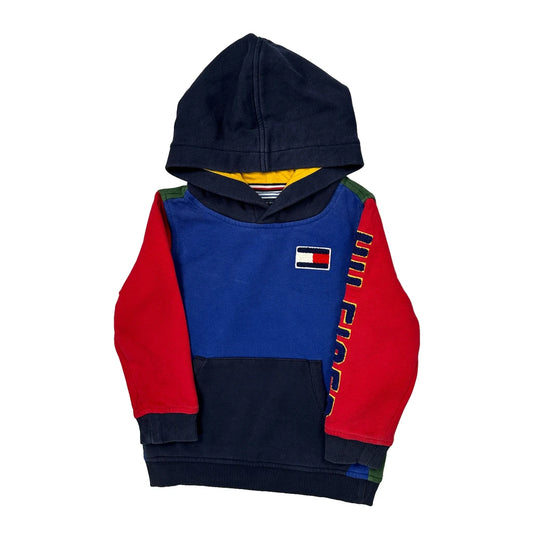 Age 4-5 Tommy Hilfiger Spellout Hoodie - XS Multicoloured Cotton