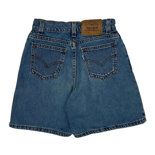 Levis Slim Denim Shorts - Mediumw 8L Blue Cotton