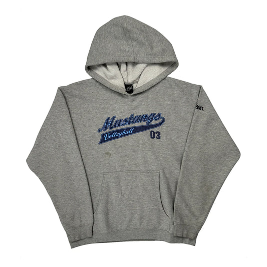 Mustangs Volleyball Asics College Hoodie - Small Grey Cotton