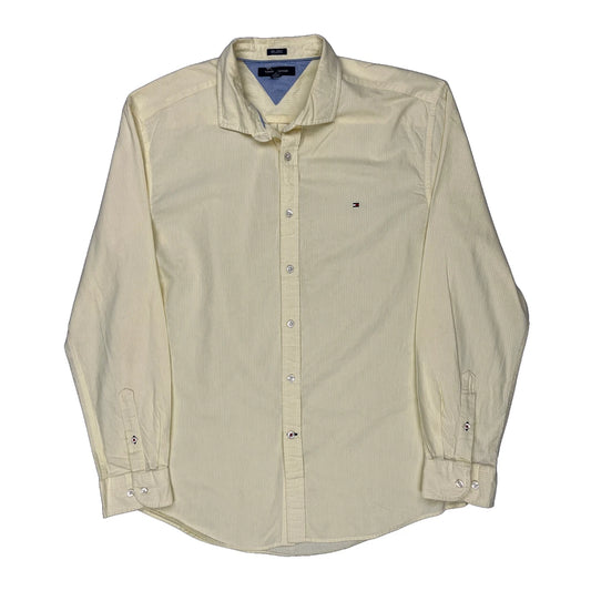 Tommy Hilfiger Striped Shirt - XL Yellow Cotton