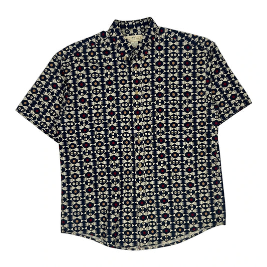 Natural Issue Short Sleeve Shirt - Large Blue Cotton