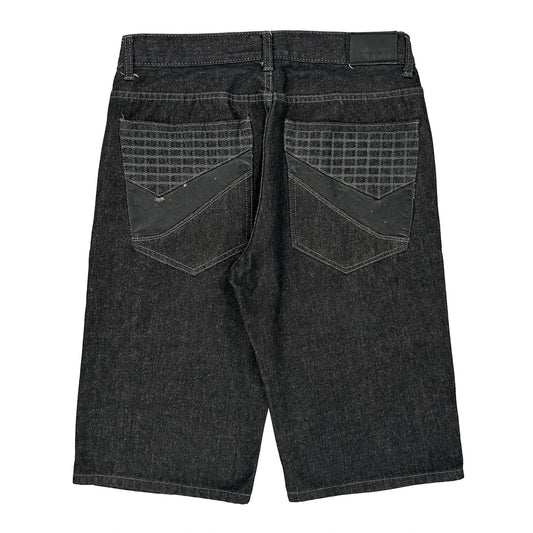 Diamond Supply Co Denim Shorts - 32W 12L Black Cotton