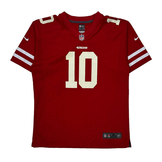 Vintage Age 18-20 Nike San Francisco 49Ers Jersey - XL Red Polyester
