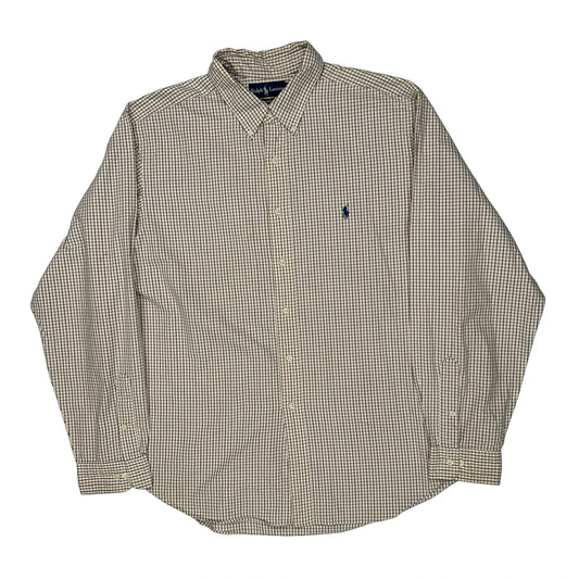 Ralph Lauren Checked Shirt - 2XL Beige Cotton