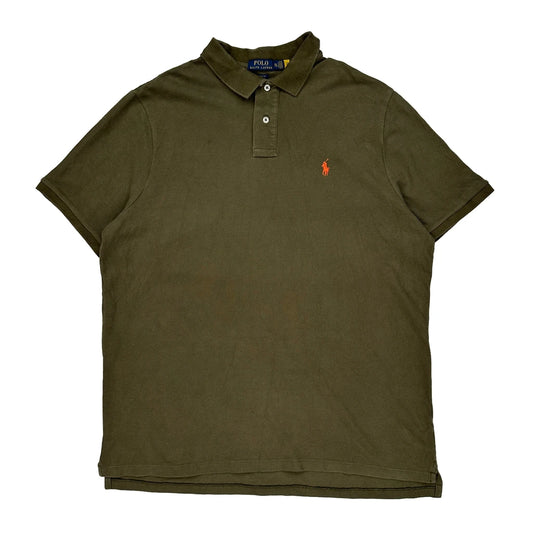 Polo By Ralph Lauren Polo Shirt - 2XL Green Cotton