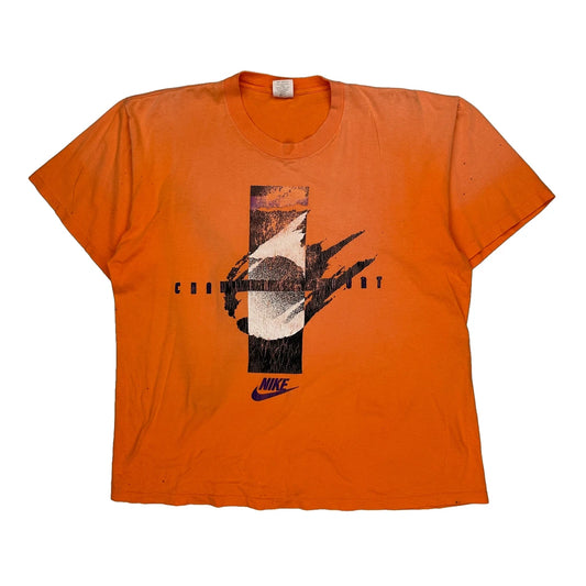 Cross Training Nike Graphic T-Shirt - XL Orange Cotton