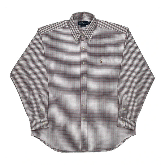 Vintage Ralph Lauren Checked Shirt - Large Red Cotton