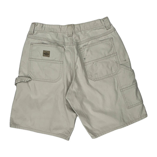 Dickies Carpenter Shorts - 28W UK 8 Beige Cotton