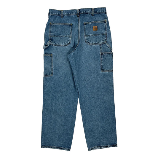 Carhartt Carpenter Jeans - 33W 30L Blue Cotton