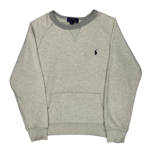 Age 10-12 Polo By Ralph Lauren Sweatshirt - Medium Grey Cotton