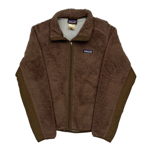 Patagonia Fleece Jacket - Small Brown Polyester