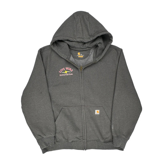 Live Wire Electric Inc. Carhartt Hoodie - 2XL Grey Cotton Blend