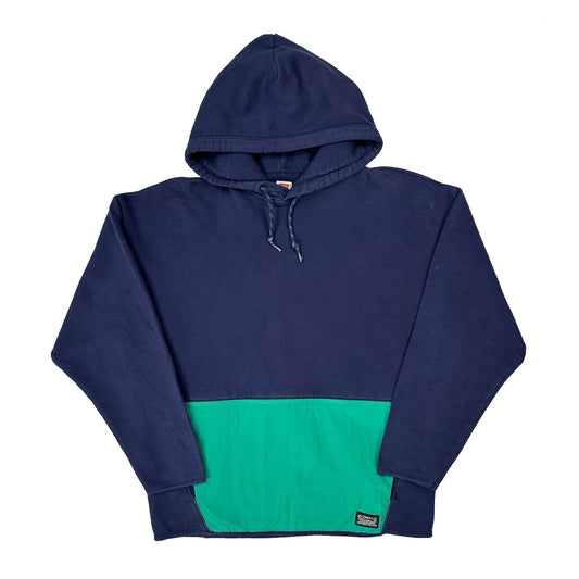 Vintage Levis Hoodie - Medium Navy Cotton