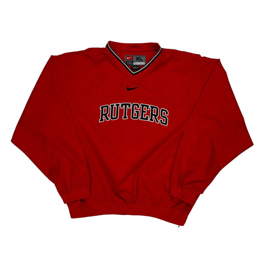Rutgers Nike College Windbreaker - XL Red Polyester