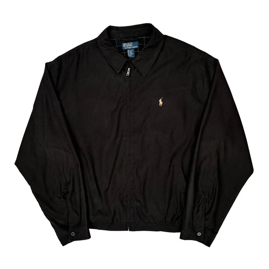Vintage Polo By Ralph Lauren Harrington Jacket - 2XL Black Cotton