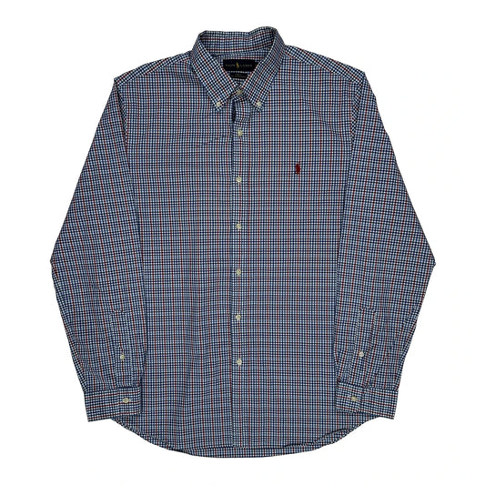 Ralph Lauren Checked Shirt - XL Blue Cotton