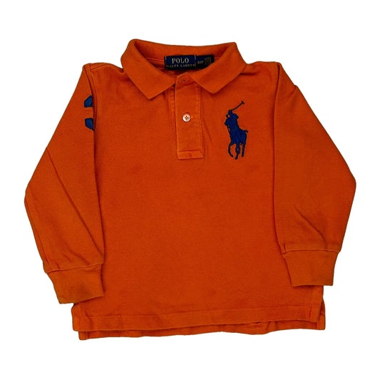 Age 2 Polo By Ralph Lauren Polo Shirt - XS Orange Cotton