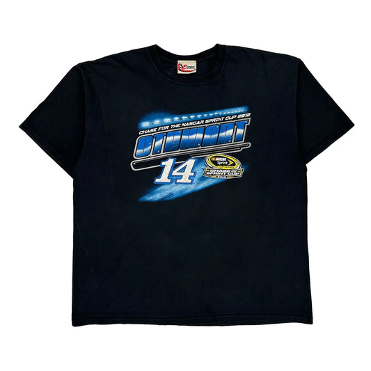 Tony Stewart Chase Authentics Nascar T-Shirt - 2XL Black Cotton