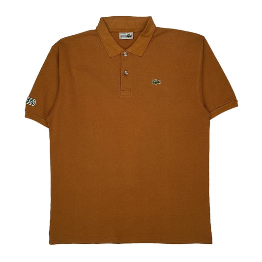Lacoste Polo Shirt - Large Brown Cotton