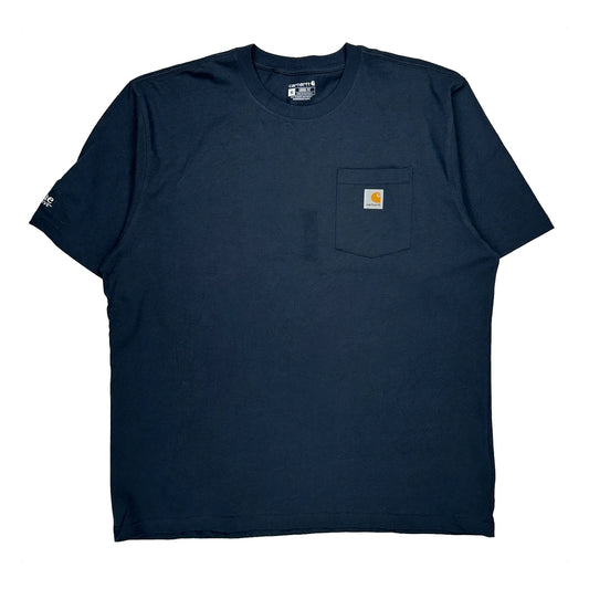 Vintage Carhartt T-Shirt - XL Navy Cotton
