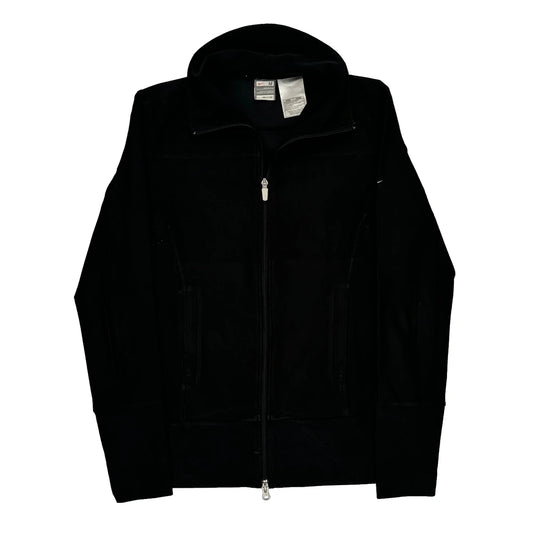 Nike Fleece Jacket - Medium Black Polyester Blend